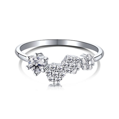 CZ Daisy Ring