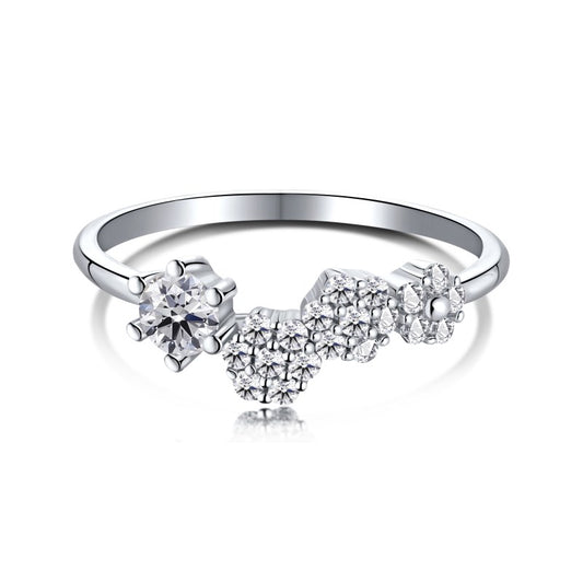 CZ Daisy Ring