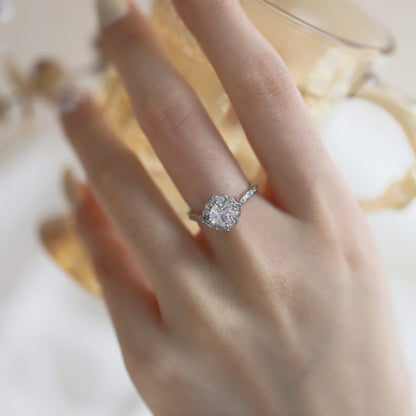 Clear CZ Vintage Ring
