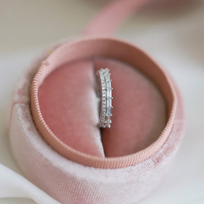 Clear CZ Double Band Ring