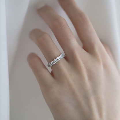 Clear CZ Double Band Ring