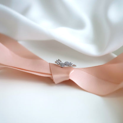 CZ Daisy Ring