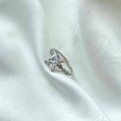 CZ Rectangle Ring