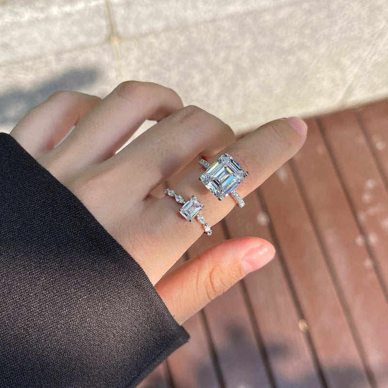 CZ Rectangle Ring