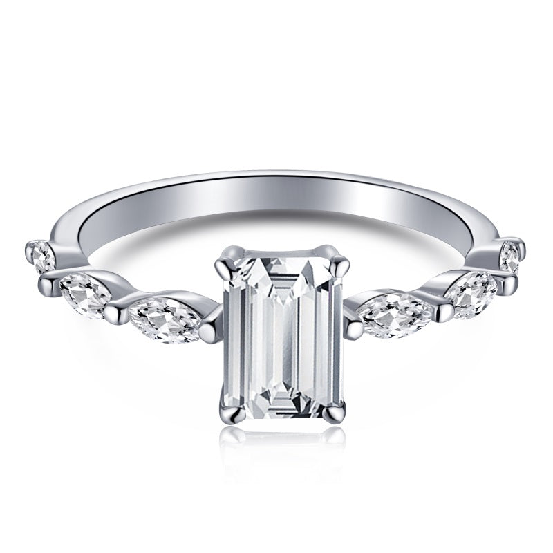 Rectangular Cz Rings CZ Rectangle Ring – Be Fabulous Jewellery