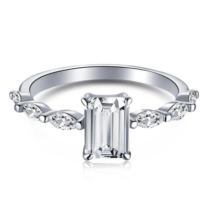CZ Rectangle Ring