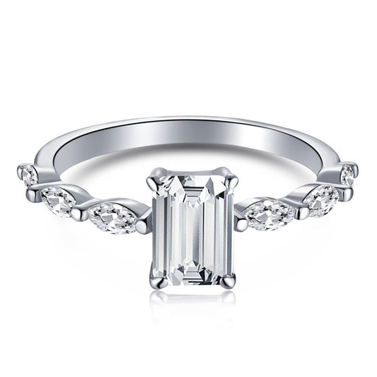 CZ Rectangle Ring