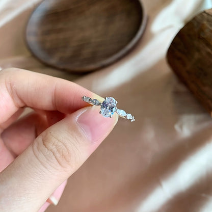 CZ Oval Ring