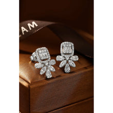 Load image into Gallery viewer, 925 Sterling Silver Clear CZ Vintage Drop Earrings