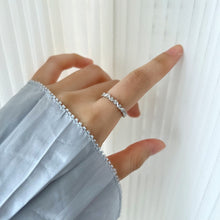 Load image into Gallery viewer, 925 Sterling Silver Round and Baguette CZ Band