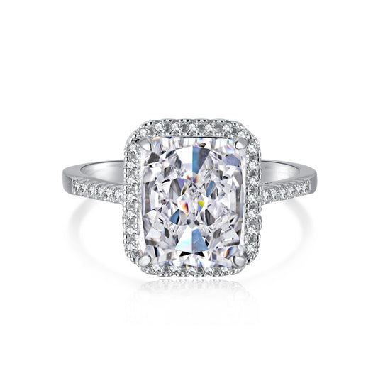 Extravagant CZ Rectangle Ring