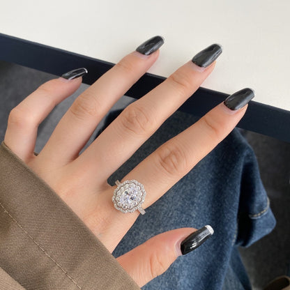 Oval Vintage CZ Ring