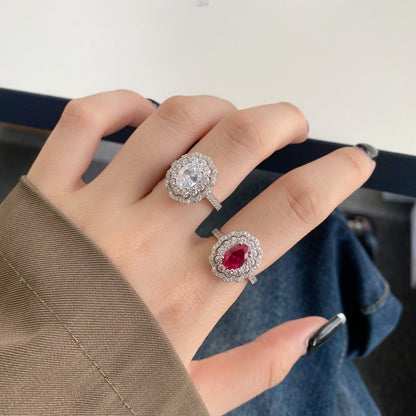 Oval Vintage CZ Ring