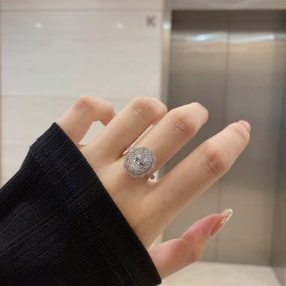 Oval Vintage CZ Ring