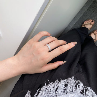 Square CZ Eternity Ring