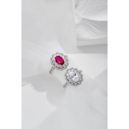 Oval Vintage CZ Ring