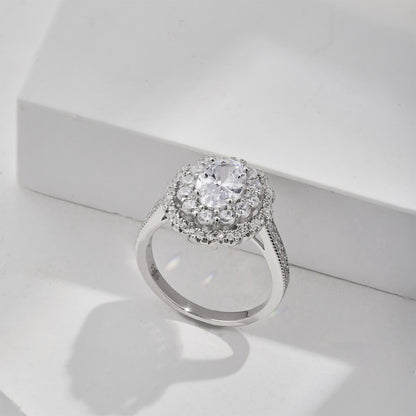Oval Vintage CZ Ring