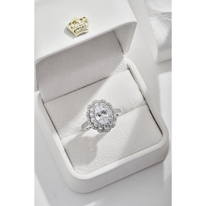 Oval Vintage CZ Ring
