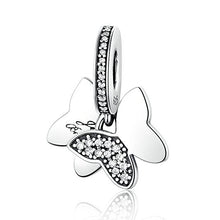 Load image into Gallery viewer, 925 Sterling Silver Just Because Buttefly Dangle Charm