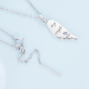 925 Sterling Silver My Angle Necklace