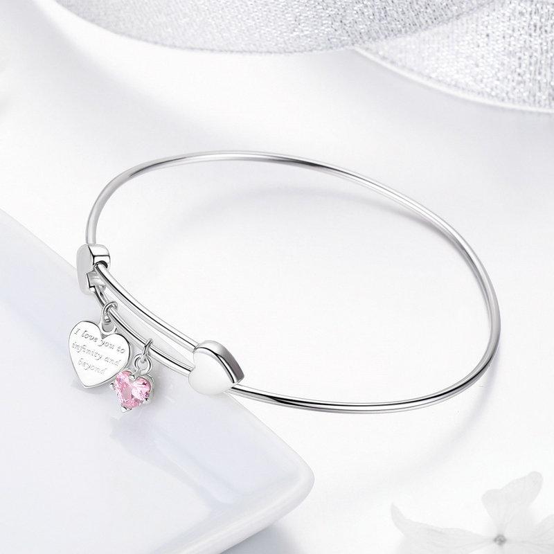 "I love you to Infinity and beyond" Adjustable Bracelet
