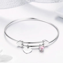 Load image into Gallery viewer, 925 Sterling Silver &quot;I love you to Infinity and beyond&quot;  Adjustable Bracelet