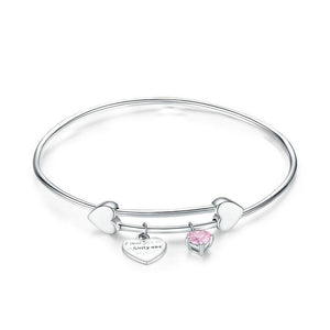925 Sterling Silver "I love you to Infinity and beyond"  Adjustable Bracelet