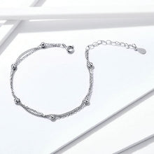 Load image into Gallery viewer, 925 Sterling Silver 2 strand Bracelet