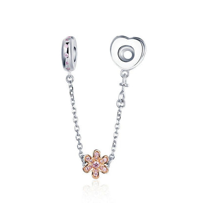 SHINING ZIRCON LOVE FLOWER BRACELETS CHAIN