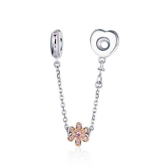SHINING ZIRCON LOVE FLOWER BRACELETS CHAIN