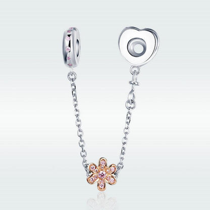 SHINING ZIRCON LOVE FLOWER BRACELETS CHAIN
