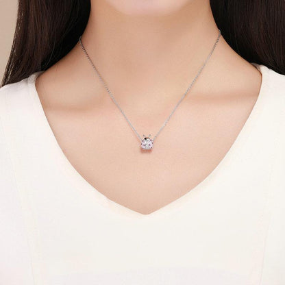 Pink CZ Ladybug Bead Charm
