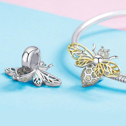 Gold PLATED Queen Bee Bead/Stopper Charm