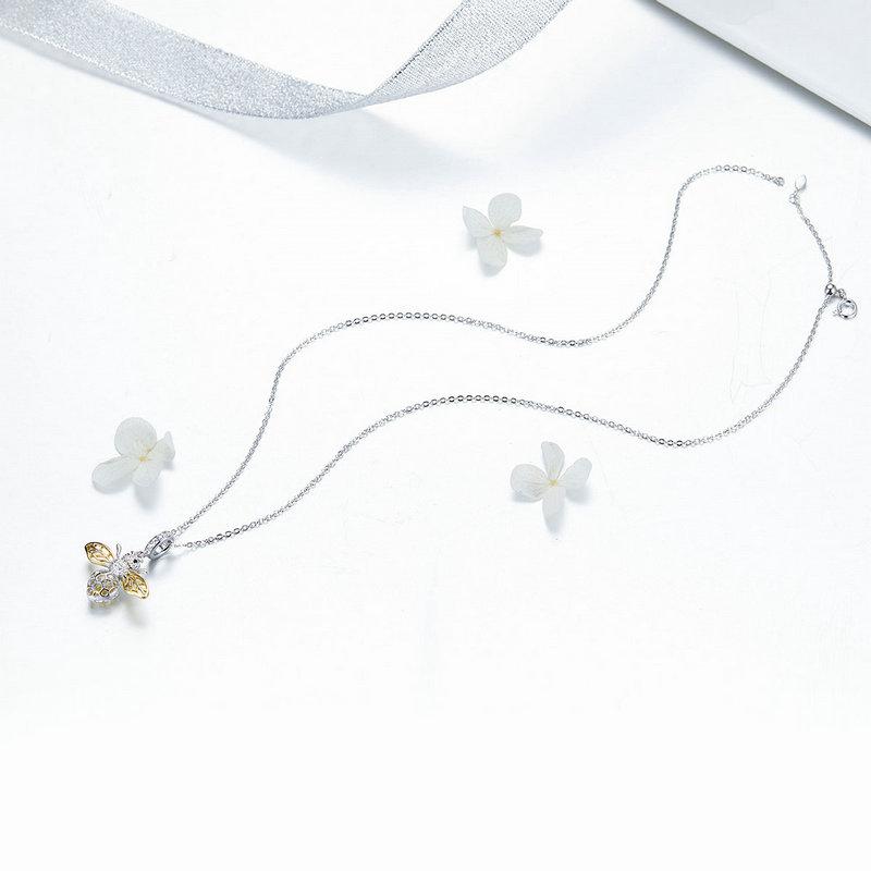 GOLD PLATED CZ Bee Dangle Charm