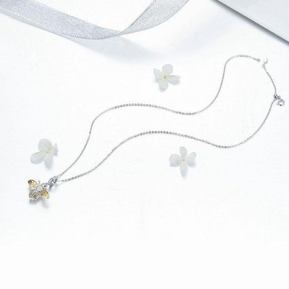 GOLD PLATED CZ Bee Dangle Charm