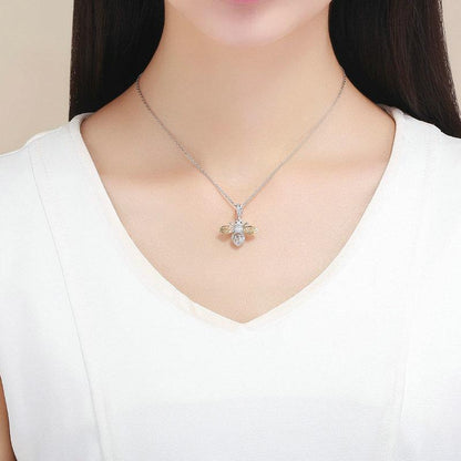 GOLD PLATED CZ Bee Dangle Charm