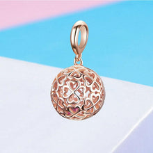 Load image into Gallery viewer, Rose Gold Openwork Ball Dangle Charm