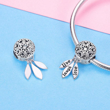 Live, Laugh, Love Dream Catcher Bead Charm