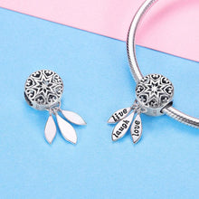 Load image into Gallery viewer, 925 Sterling Silver Live, Laugh, Love Dream Catcher Bead Charm