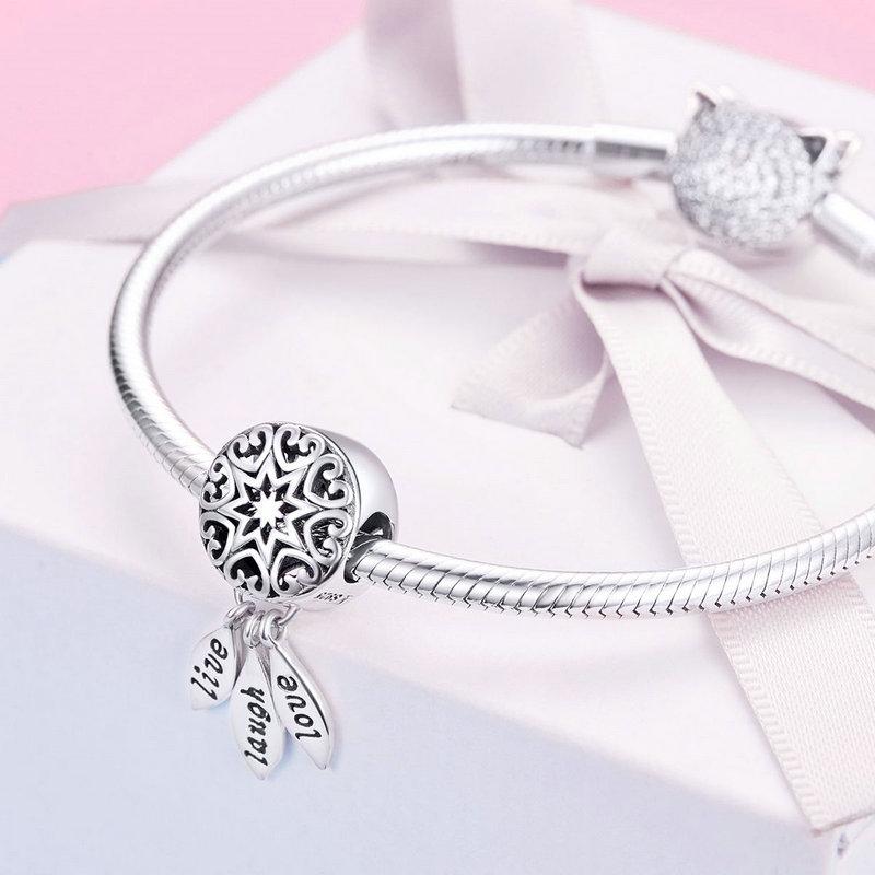 Live, Laugh, Love Dream Catcher Bead Charm