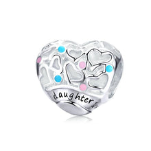 Load image into Gallery viewer, 925 Sterling Silver I Heart My Daughter Bead Charm