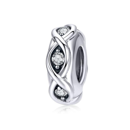 Vintage CZ Infinity Patterned Spacer/Stopper
