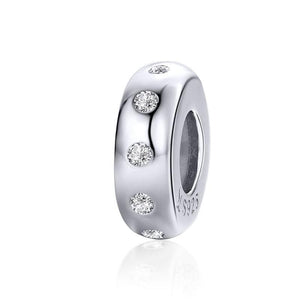 925 Sterling Silver CZ Spacer/Stopper