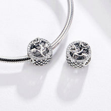 Load image into Gallery viewer, 925 Sterling Silver CZ Rose Bead Charm