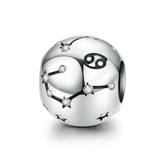 Load image into Gallery viewer, 925 Sterling Silver Constellation/Zodiac Bead Charm