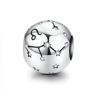925 Sterling Silver Constellation/Zodiac Bead Charm