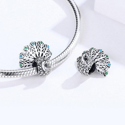 Peacock Bead Charm