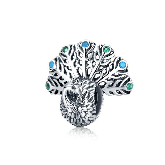 Peacock Bead Charm