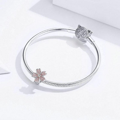 Cherry Blossom Pink CZ Spacer/Stopper