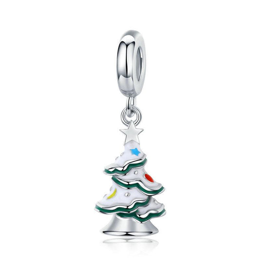 White Christmas Tree Danble Charm